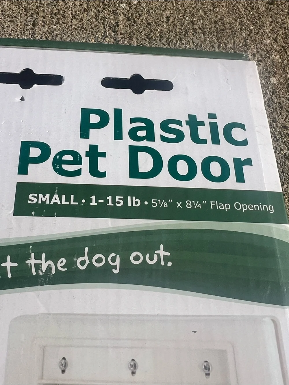PetSafe Plastic Pet Door size Small Dogs Cat Doggie Door / access to cat box